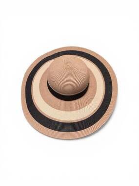 San Diego Hat Co. Las Palmas Ultrabraid Striped Wide Brim Floppy Sun Hat